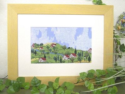 Memories of the small village in the south (Erinnerung an das kleine Dorf im Süden) by UB-Design (Germany) Counted cross-stitch pattern