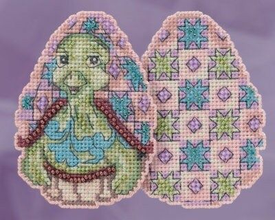 Turtle Egg by Mill Hill designer Jim Shore beading embroidery kit with magnet Easter/Spring Series 2018