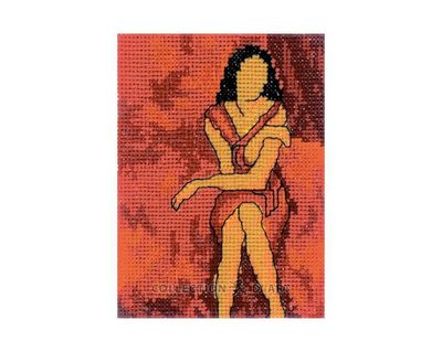 Girl in red by RTO Counted Cross Stitch Kit