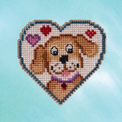 Puppy Love by Mill Hill 2023. Seasonal Ornament Spring Bouquet Collection Counted Glass Bead kit with Treasure. Be ready for the Spring!