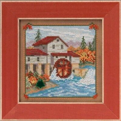 Country Mill - Country Lane by Mill Hill 2015. Autumn Series Buttons and Bead Kit. Fall beaded cross stitch kit.