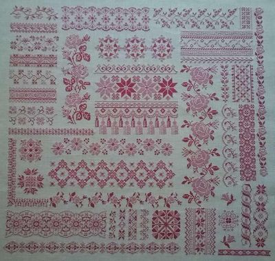 Sampler d&#39;Anastassia by Reflets de Soie 2016 Counted cross stitch pattern and silk threads set