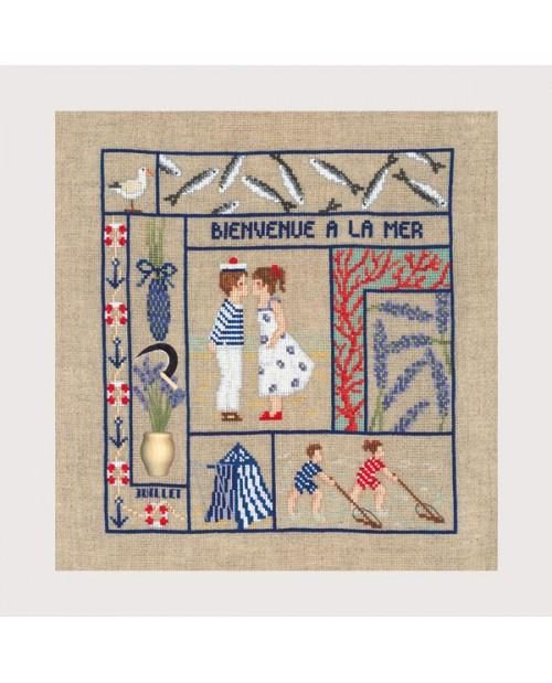 Welcome July by Le Bonheur des Dames Season Collection Counted cross stitch kit
