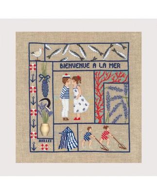 Welcome July by Le Bonheur des Dames Season Collection Counted cross stitch kit