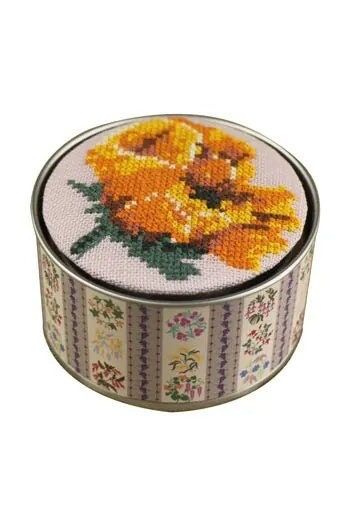 Flower Poppy box by Sajou (France) Museums and Heritage Collection Counted cross stitch kit