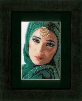 Eastern Beauty by Lanarte Culture collection Counted Cross Stitch kit.  Design is no longer being produced!