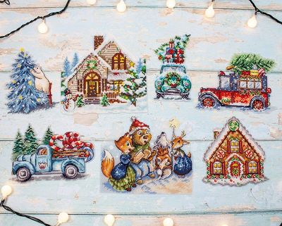 Christmas Toys Kit nr.3 by LETISTITCH Christmas Counted cross stitch kit on Plastic canvas