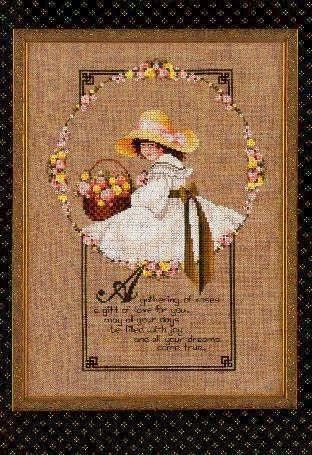 Gathering of Roses by Told in a Garden. Designer Marilyn Leavitt-Imblum Counted cross stitch pattern