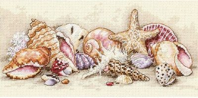 Seashell Treasures by Dimensions Gold Petite Collection Counted Cross Stitch Kit