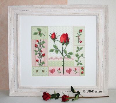 Rosenfeuerwerk (Rose fireworks) by UB-Design (Germany) Counted cross-stitch pattern