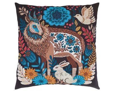 Under the canopy of fairy flowers by RTO 2024 Сounted Cross Stitch Kit. Great cushion design