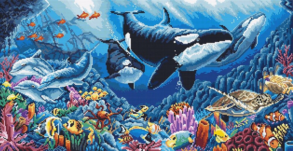 Underwater Ballet (Ballet sous-marin) by LETISTITCH Counted cross stitch kit 2023