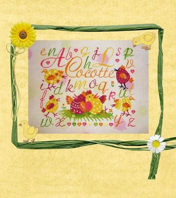 Ma Cocotte by Isabelle Haccourt Vautier. Collection Be Bop Lola Printed cross stich pattern