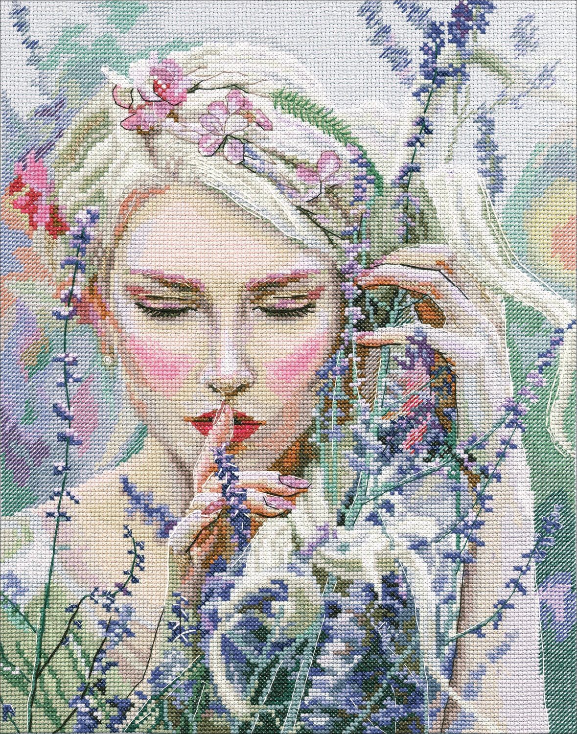 Listening to the silence by RTO.  Mystic summer design. Сounted Cross Stitch Kit