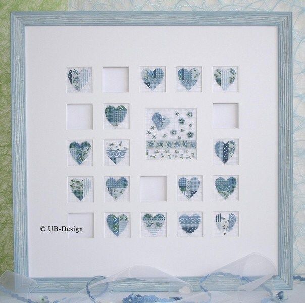 Memory BLAU (Memory Blue) by UB-Design (Germany) Counted cross-stitch pattern