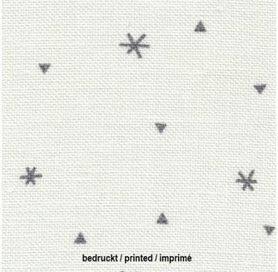 White/Dark Grey Sparkle Printed Belfast Linen 32ct by Zweigart Fabric for embroidery 12&quot; x 18&quot; (Fat Eighth)