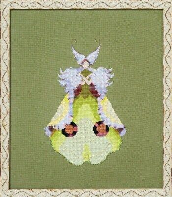 Mother Moth by Nora Corbett 2024 The Dark Forest Collection Cross stitch pattern, Embellishment Pack
