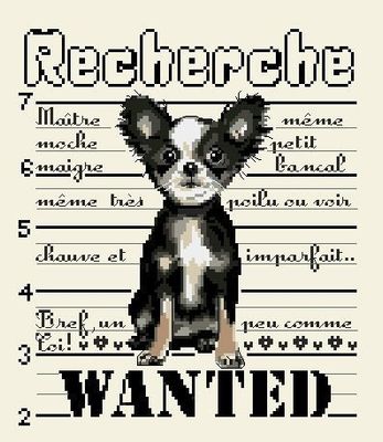 I want a Chihuaha by Isabelle Haccourt Vautier Printed cross stich pattern