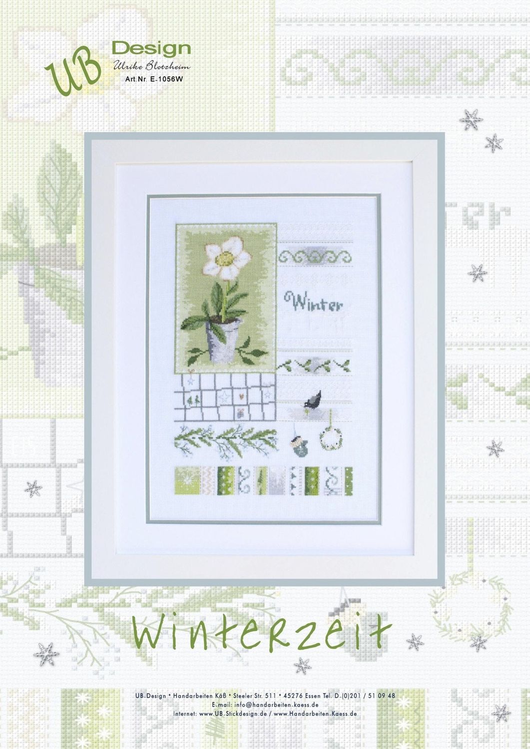 Winterzeit (Winter time) by UB-Design (Germany) Counted cross-stitch pattern E-1056W