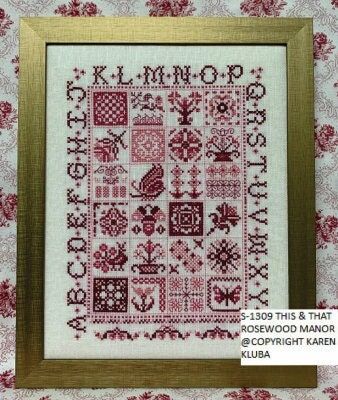 This &amp; That by Rosewood Manor Design. Primitive cross stich printed pattern 2023