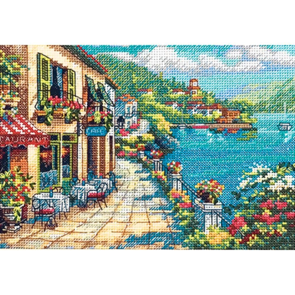 Overlook Cafe by Dimensions Gold Petites Collection Counted Cross Stitch Kit