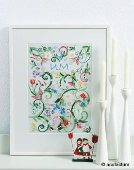 Spring Ornaments (Frühlingsornamente) by Acufactum Spring &amp; Summer Collection Counted cross-stitch kit