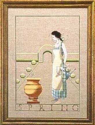 Spring In My Garden by Mirabilia Designs 2000 Designer Nora Corbett Counted cross stitch pattern