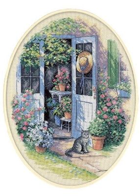 Garden Door by Dimensions Counted Cross Stitch Kit 14 count