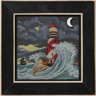 Haunted Lighthouse by Mill Hill 2025 Autumn Series Buttons and Beads Halloween Beaded Cross Stitch Kit