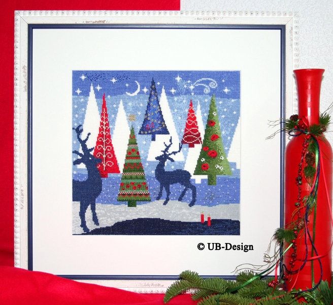 Christmas wonderland (Weihnachtswunderwald) by UB-Design (Germany) Counted cross-stitch pattern