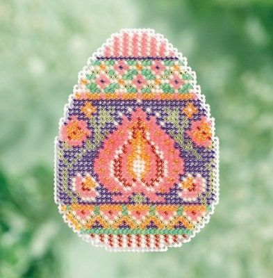 Lotus Egg by Mill Hill Seasonal Ornament Series Spring Bouquet Collection with magnet 2017