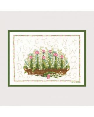 May Lily Basket by Le Bonheur des Dames Flowers &amp; Plants Collection Counted cross stitch kit