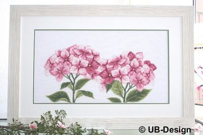 Blütentraum in pink (Floral dream in pink) by UB-Design (Germany) Counted cross-stitch pattern