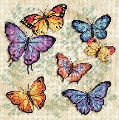 Butterfly Profusion by Dimensions Designer Lori Turoscy Counted Cross Stitch Kit