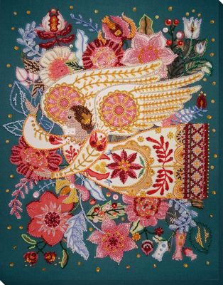 Wings of inspiration by Abris Art. Deco Scenes Collection. Bead Embroidery Kit