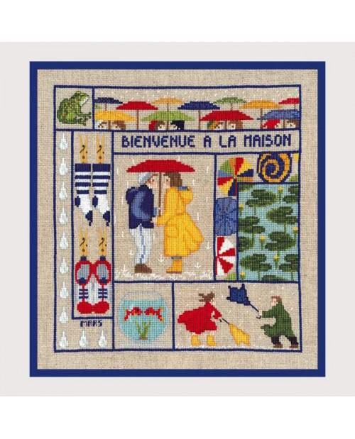 Welcome March by Le Bonheur des Dames Season Collection Counted cross stitch kit