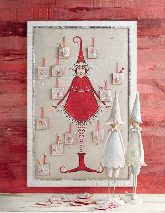 Alesia veille sur toi (Alesia watches over you) by Isabelle Haccourt Vautier Printed cross stich pattern