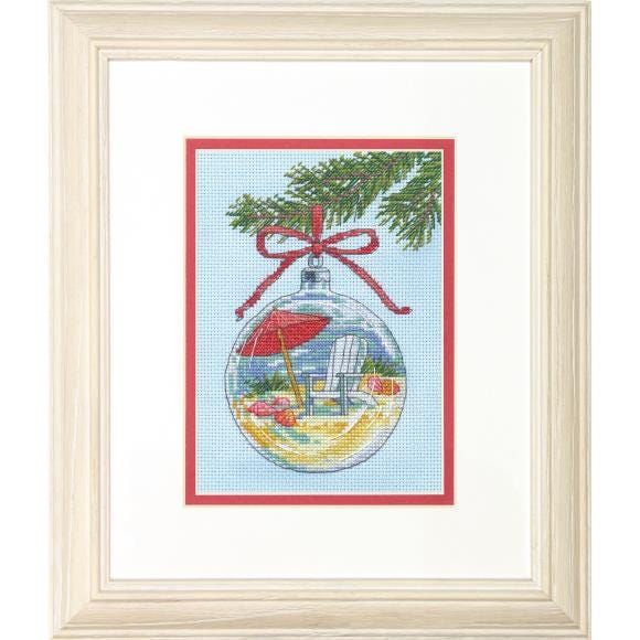 Beach Ornament by Dimensions Needlecrafts Counted Cross Stitch Kit