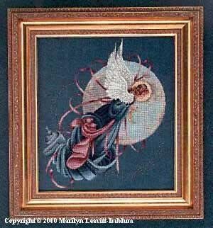 Blue Moon Angel by Lavender &amp; Lace. Designer Marilyn Leavitt-Imblum  Angel Collection Cross Stitch Pattern