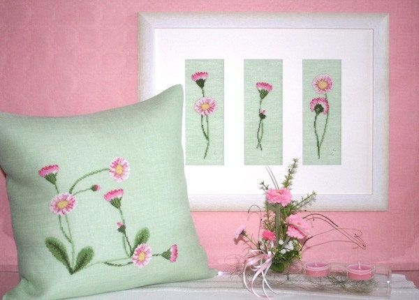 Ein kleiner Gruß vom Gänseblümchen (A little greeting from the daisy) by UB-Design (Germany) Counted cross-stitch pattern