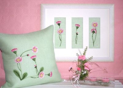 Ein kleiner Gruß vom Gänseblümchen (A little greeting from the daisy) by UB-Design (Germany) Counted cross-stitch pattern