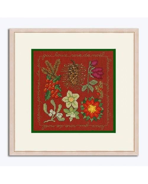 Christmas Flowers by Le Bonheur des Dames Flowers &amp; Plants Collection Counted cross stitch kit