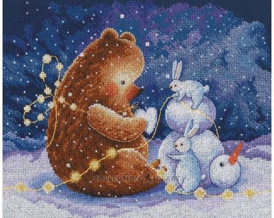 Snow heart by RTO. Сounted Cross Stitch Kit
