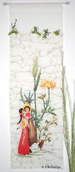 Walk on Sunday (Spaziergang am Sonntag) by UB-Design (Germany) Counted cross-stitch pattern