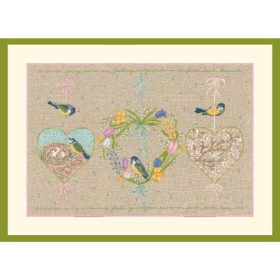 Spring Hearts by Le Bonheur des Dames. Season Collection. Counted cross stitch kit