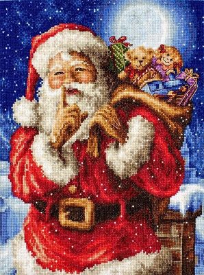 Santa’s secret by LETISTITCH Christmas Counted cross stitch kit