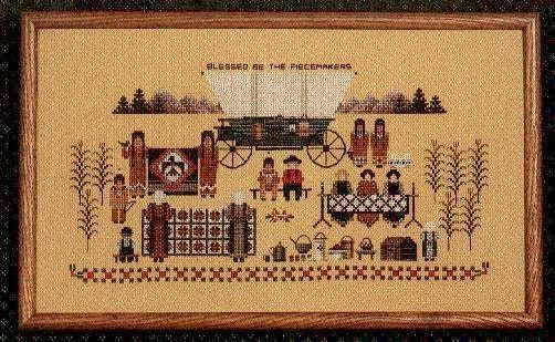 Piecemakers I by Told in a Garden. Designer Marilyn Leavitt-Imblum Counted cross stitch pattern