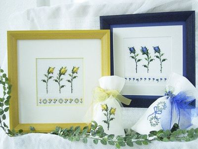 Rosenharmonie (Harmony of roses) by UB-Design (Germany) Counted cross-stitch pattern