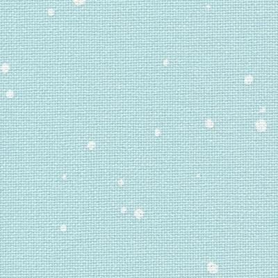 Mint/White Lugana - Murano - Splash 32ct. Fabric for embroidery Cotton/Rayon 13&quot; x 18&quot; (Fat Eighth)