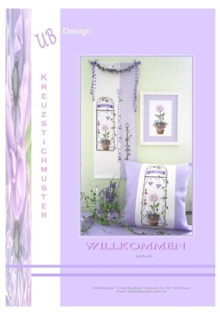 Welcome (Willkommen) by UB-Design (Germany) Counted cross-stitch pattern